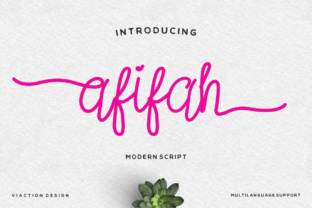Afifah Script: The Handwritten Typeface for Marketers