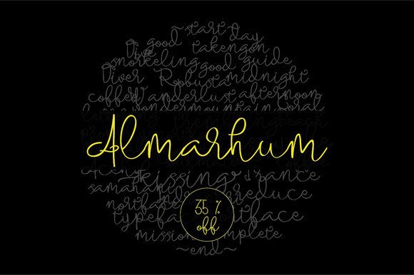Almarhum: A Thin Script Font for Modern Web Design