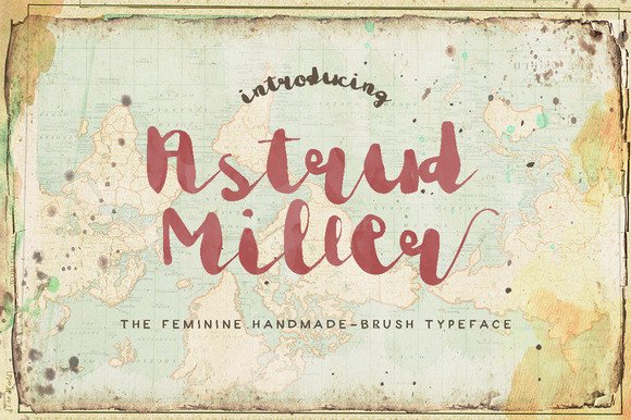 Astrud Miller: A Bold Script Font for Editorial Design
