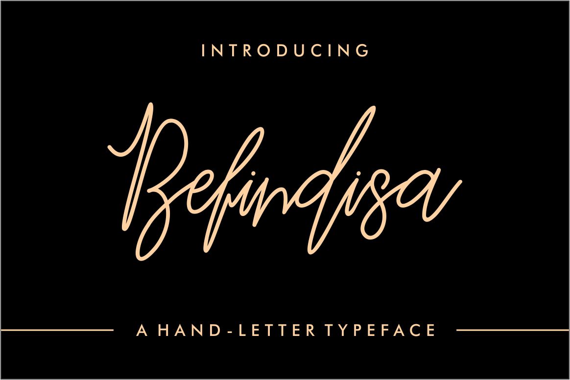 Befindisa Font: Elegant Script for Makers