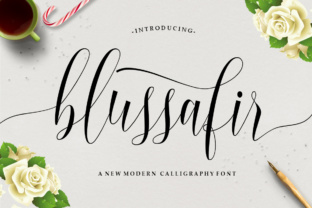 Blussafir Script: A Modern Typeface for Bold Campaigns