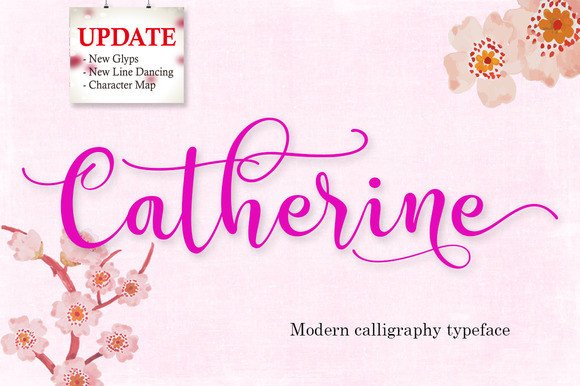 Catherine: An Elegant Handwritten Font for Editorial Design