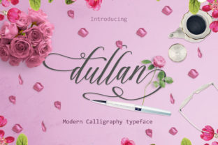 Dullan: A Modern Script Typeface for Editorial Design