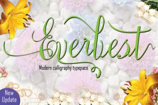 Everbest: A Modern Script Font for Crafters
