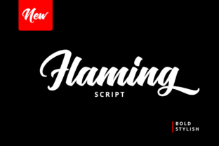 Flaming Script: A Bold Typeface for Editorial Impact