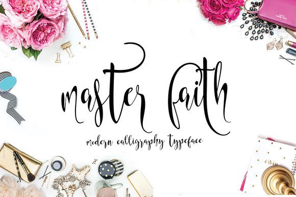 Master Faith Font for Handmade Labels and Invitations