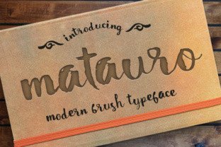 Matauro: A Modern Script Font for Editorial Design