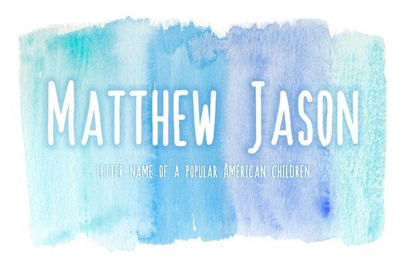 Matthew Jason: A Friendly Script Font for Warm Branding