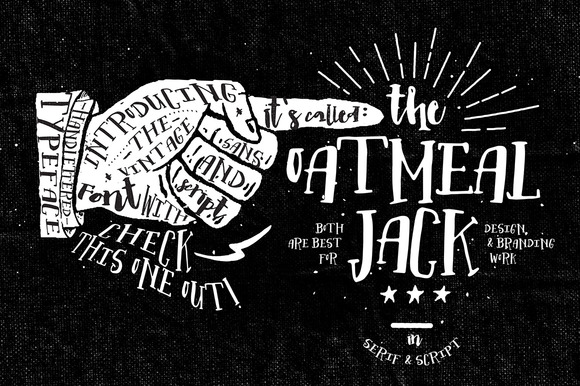 Oatmeal Jack: A Handcrafted Serif Font for Digital Design