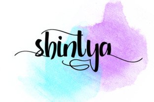 Shintya: A Modern Script Font for Editorial Design