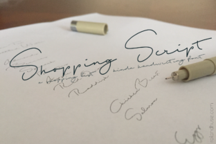 Shopping Script Font for Brand Visuals