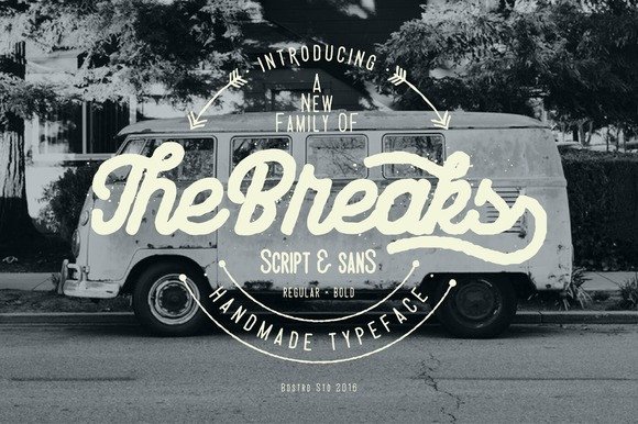 The Breaks: A Retro Display Font for Bold Campaigns